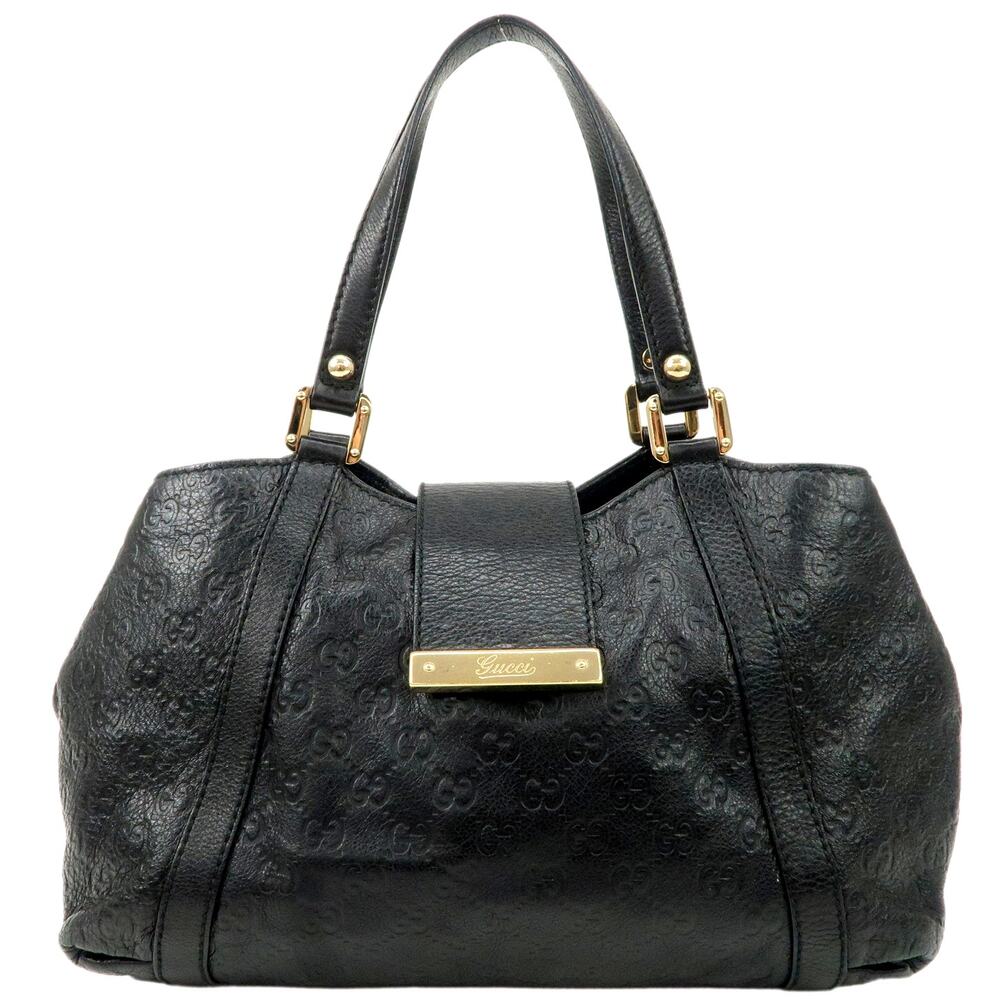 💎✨Authentic✨💎GUCCI Guccissima Leather Shoulder Bag Hand Bag Black